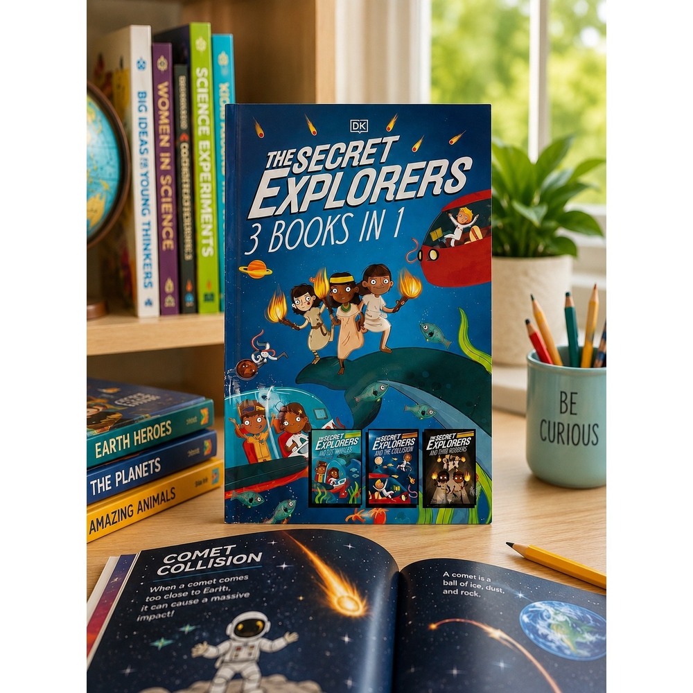 DK Secret Explorers 3-in-1 STEM Chapter Book S.J. King Grades 2-4 EUC Homeschool